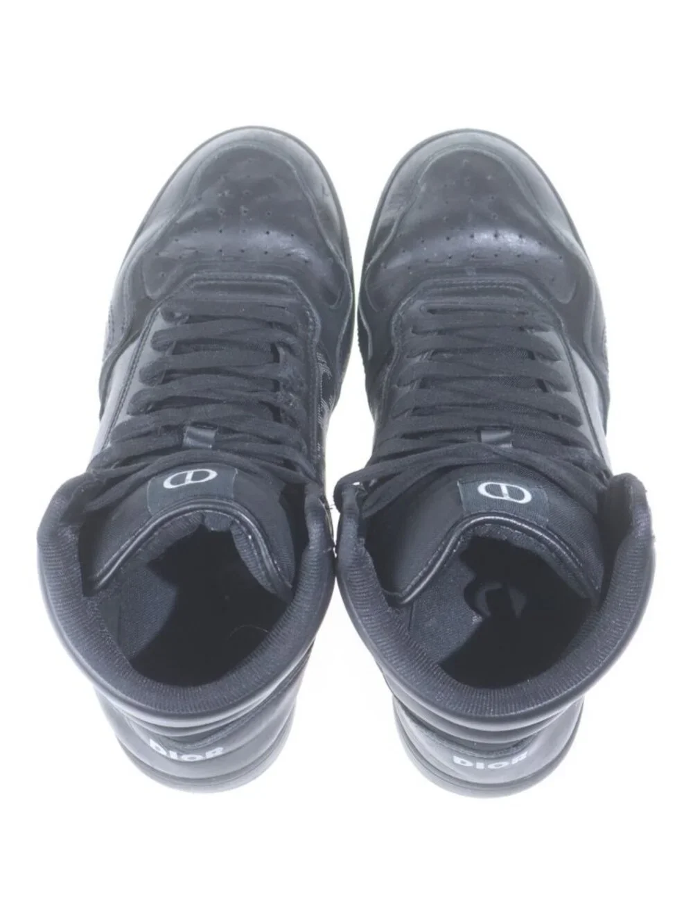 Dior High Black Oblique Galaxy Cut Sneakers